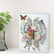 Load image into Gallery viewer, Diamond Embroidery Notebook 60 Pages for Home Office Art Drawing (Butterfly 1)
