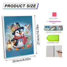 Load image into Gallery viewer, Diamond Embroidery Notebook 60 Pages for Home Office Art Drawing (Penguin 1)
