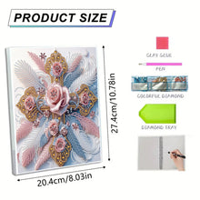 Load image into Gallery viewer, Diamond Embroidery Notebook 60 Pages for Home Office Art Drawing (Cross)
