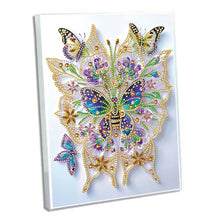 Load image into Gallery viewer, Diamond Embroidery Notebook 60 Pages for Home Office Art Drawing (Butterfly 3)
