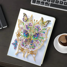 Load image into Gallery viewer, Diamond Embroidery Notebook 60 Pages for Home Office Art Drawing (Butterfly 3)
