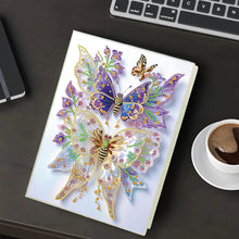 Load image into Gallery viewer, Diamond Embroidery Notebook 60 Pages for Home Office Art Drawing (Butterfly 4)
