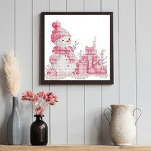 Load image into Gallery viewer, 12pcs Mini Diamond Painting Set - Full Round - pink christmas car (15*15CM)
