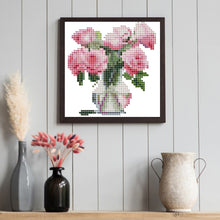 Load image into Gallery viewer, 12pcs Mini Diamond Painting Set - Full Round - lover flowers (15*15CM)
