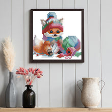 Load image into Gallery viewer, 12pcs Mini Diamond Painting Set - Full Round - snow animals (15*15CM)
