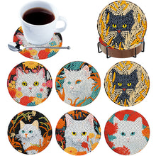 Load image into Gallery viewer, 6Pcs Wooden Animals DIY Coaster Diamond Dot Kits for Adults Beginners
