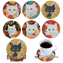 Load image into Gallery viewer, 6Pcs Wooden Animals DIY Coaster Diamond Dot Kits for Adults Beginners
