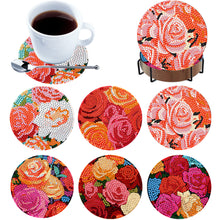 Load image into Gallery viewer, 6Pcs Wooden Animals DIY Coaster Diamond Dot Kits for Adults Beginners
