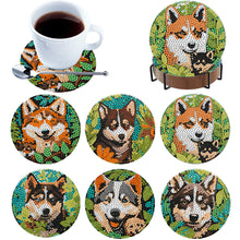 Load image into Gallery viewer, 6Pcs Wooden Animals DIY Coaster Diamond Dot Kits for Adults Beginners
