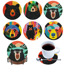 Load image into Gallery viewer, 6Pcs Wooden Animals DIY Coaster Diamond Dot Kits for Adults Beginners
