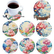 Load image into Gallery viewer, 6Pcs Wooden Animals DIY Coaster Diamond Dot Kits for Adults Beginners
