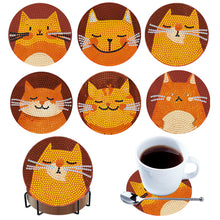 Load image into Gallery viewer, 6Pcs Wooden Animals DIY Coaster Diamond Dot Kits for Adults Beginners
