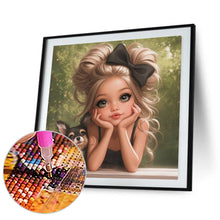 Load image into Gallery viewer, Diamond Painting - Full Round - Cute big-eyed girl (40*40CM)
