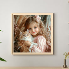 Load image into Gallery viewer, Diamond Painting - Full Round - Cute big-eyed girl (40*40CM)
