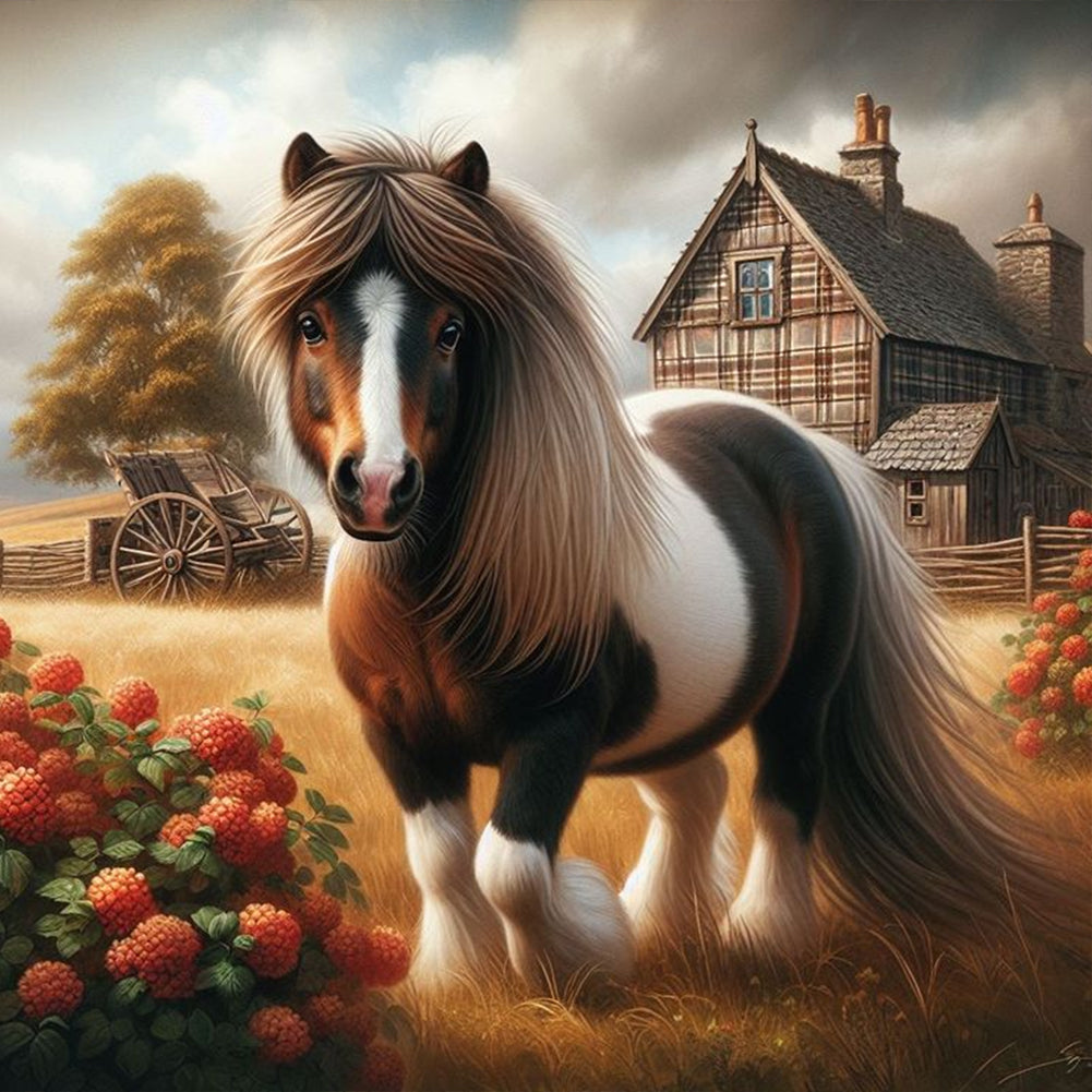 Diamond Painting - Full Round - Horse (40*40CM)