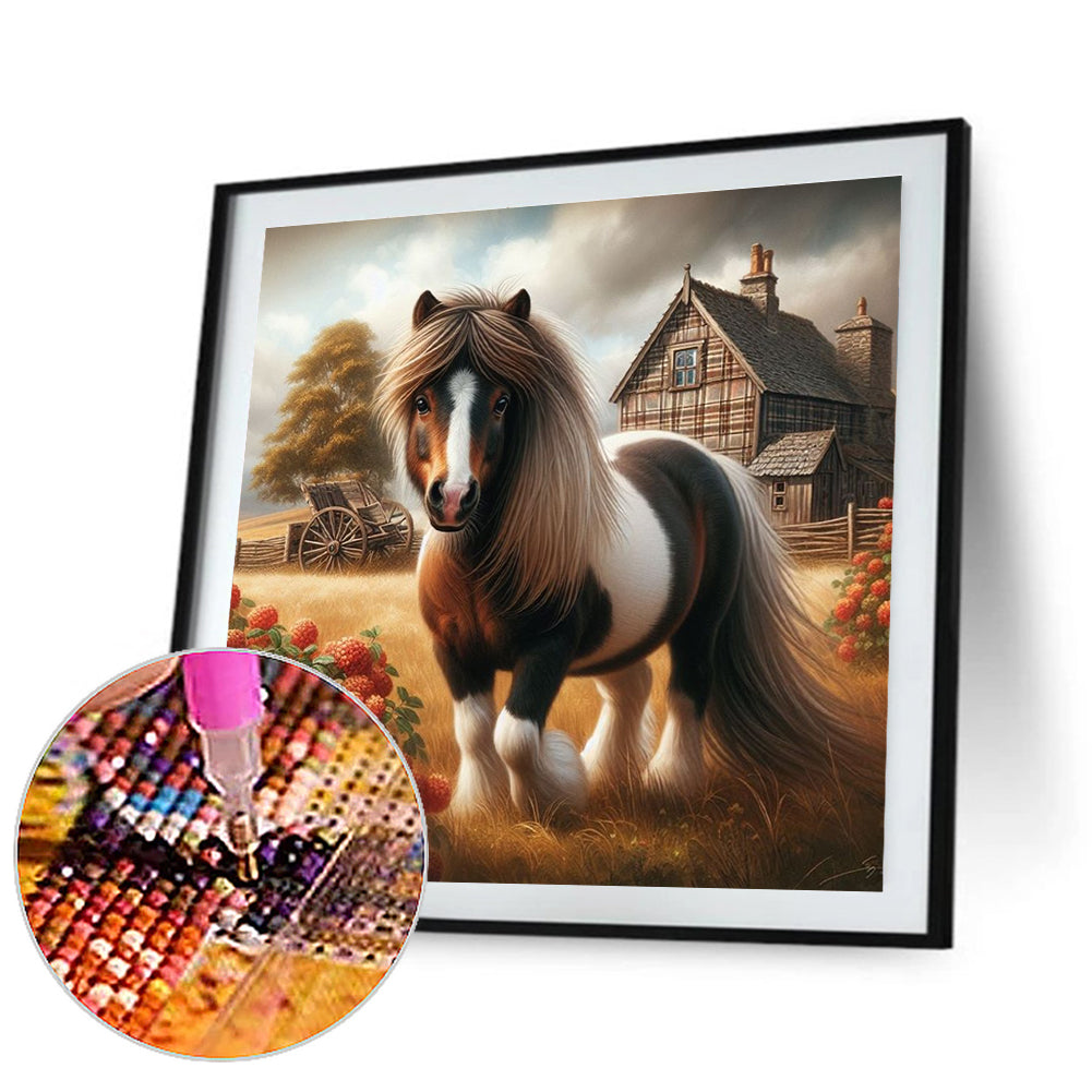 Diamond Painting - Full Round - Horse (40*40CM)