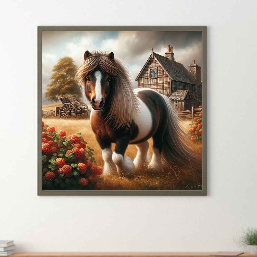 Diamond Painting - Full Round - Horse (40*40CM)