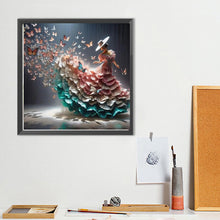 Load image into Gallery viewer, Diamond Painting - Full Round - Lady with butterfly skirt (40*40CM)
