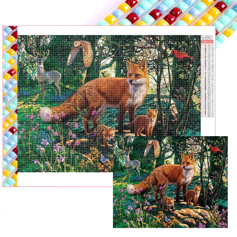 Diamond Painting - Full Square - Fox (50*40CM)