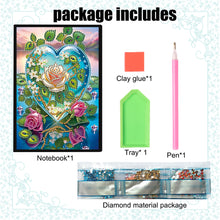 Load image into Gallery viewer, Special Shaped Crystal Apple 5D DIY Diamond Art Painting Notebook Kit for Adults
