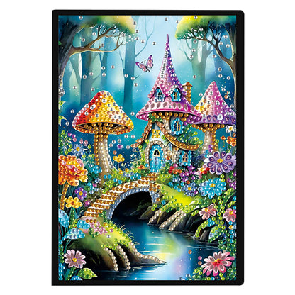 Special Shaped Crystal Apple 5D DIY Diamond Art Painting Notebook Kit for Adults