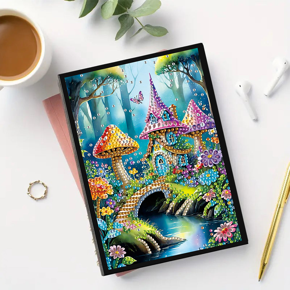 Special Shaped Crystal Apple 5D DIY Diamond Art Painting Notebook Kit for Adults