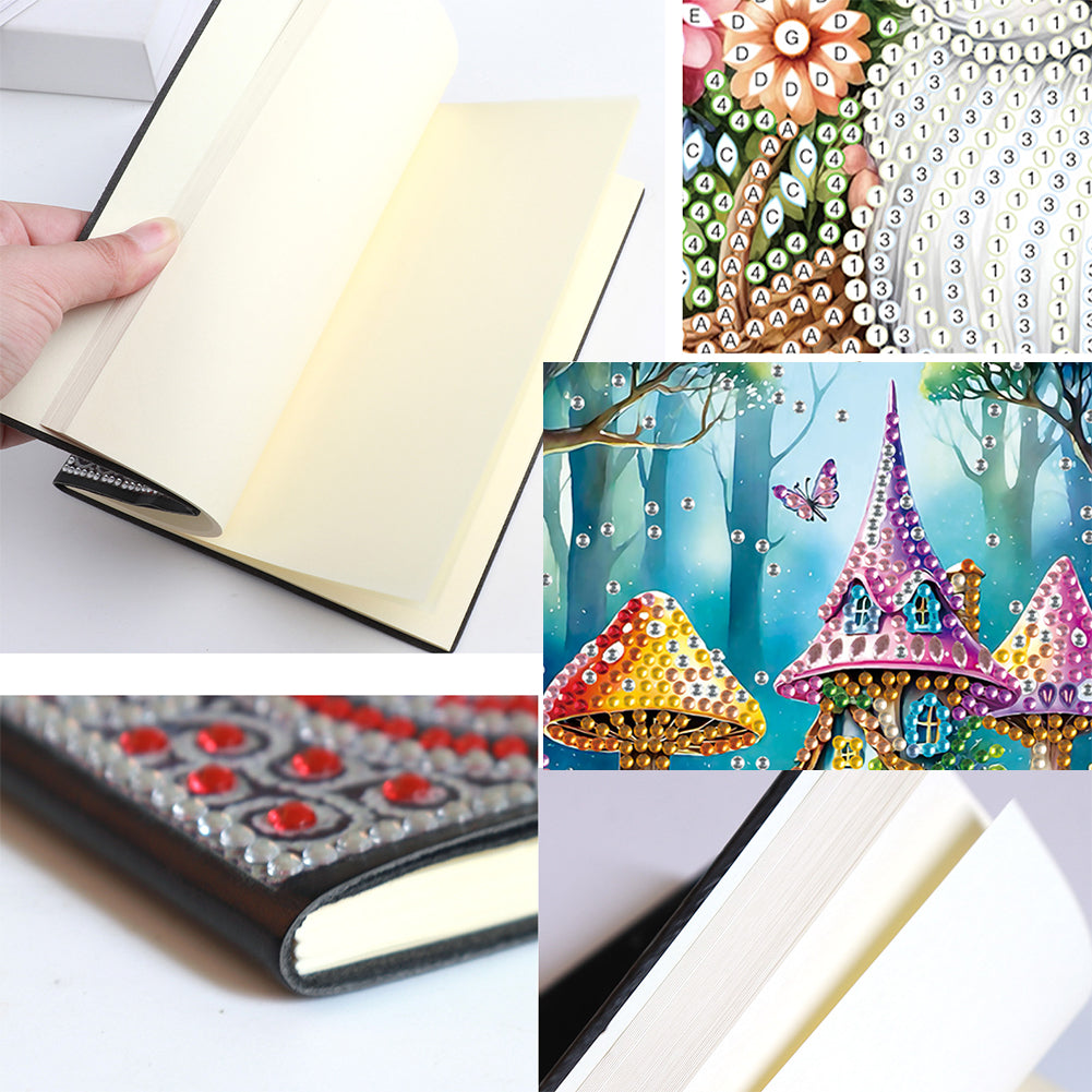 Special Shaped Crystal Apple 5D DIY Diamond Art Painting Notebook Kit for Adults