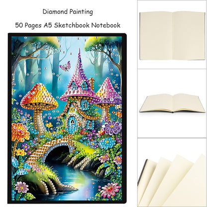 Special Shaped Crystal Apple 5D DIY Diamond Art Painting Notebook Kit for Adults