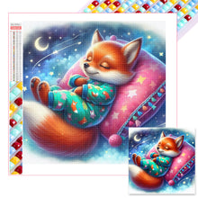 Load image into Gallery viewer, Diamond Painting - Full Square - Sleeping Little Fox (30*30CM)
