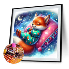 Load image into Gallery viewer, Diamond Painting - Full Square - Sleeping Little Fox (30*30CM)
