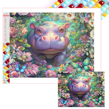 Load image into Gallery viewer, Diamond Painting - Full Square - Hippopotamus (40*30CM)
