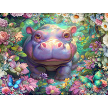 Load image into Gallery viewer, Diamond Painting - Full Square - Hippopotamus (40*30CM)
