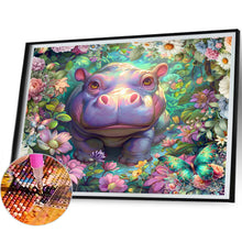 Load image into Gallery viewer, Diamond Painting - Full Square - Hippopotamus (40*30CM)
