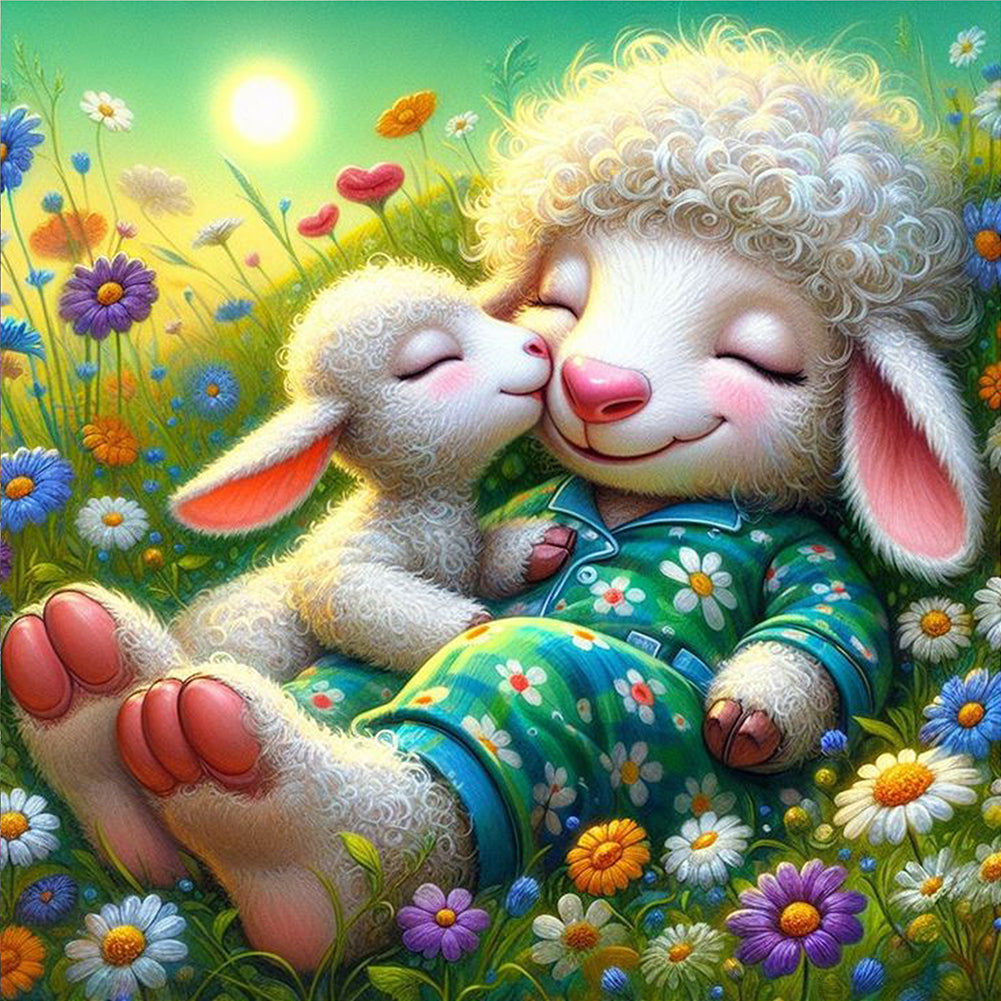Diamond Painting - Full Square - Sheep (30*30CM)
