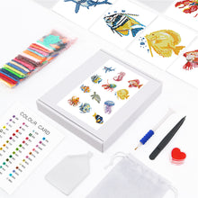 Load image into Gallery viewer, 12pcs Mini Diamond Painting Set - Full Round - marine life (15*18CM)
