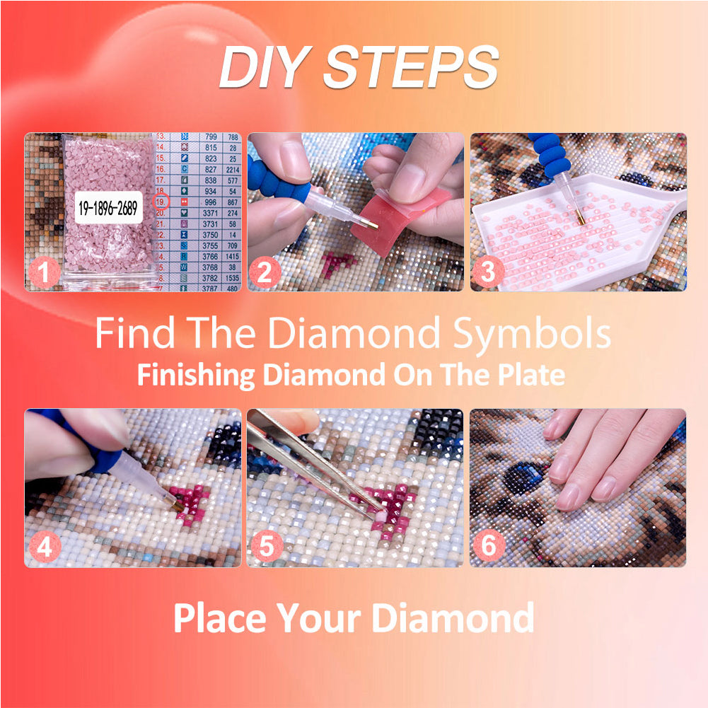 12pcs Mini Diamond Painting Set - Full Round - potted plants (15*18CM)