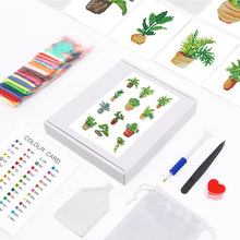 Load image into Gallery viewer, 12pcs Mini Diamond Painting Set - Full Round - potted plants (15*18CM)
