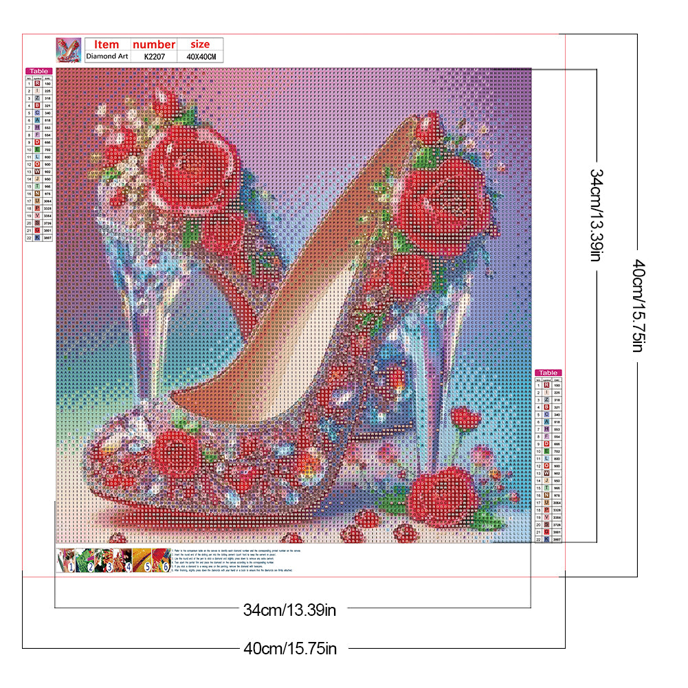 Diamond Painting - Full Round - Dream high heels (40*40CM)