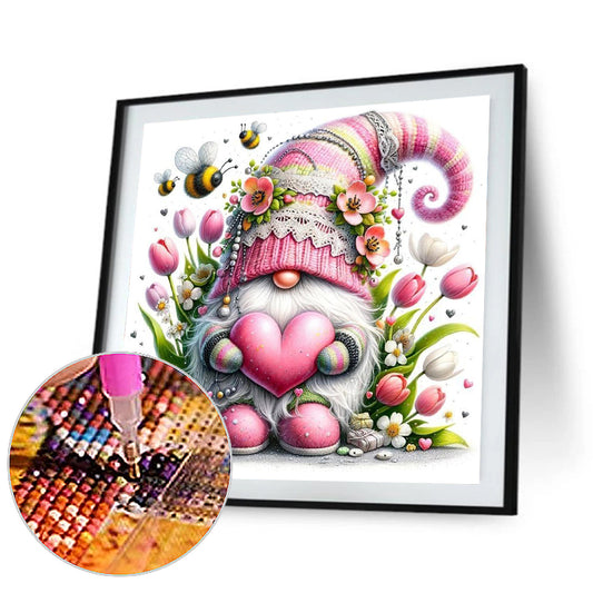 Diamond Painting - Full Round - Tulip gnome (30*30CM)