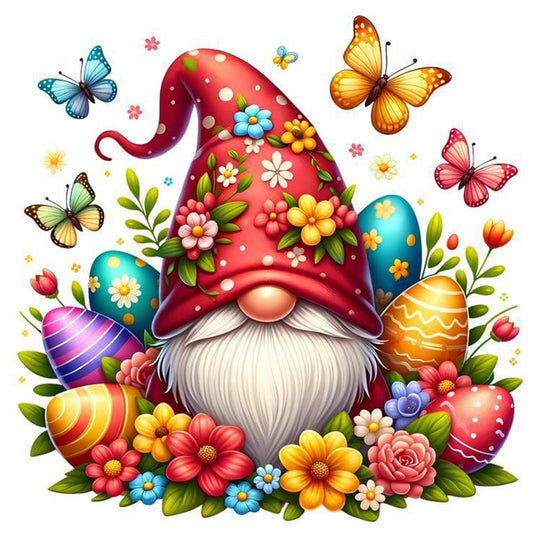 Diamond Painting - Full Round - Easter gnome (30*30CM)