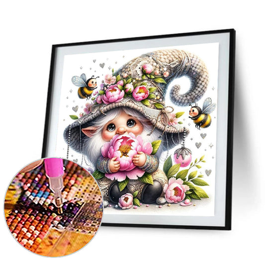 Diamond Painting - Full Round - Spring gnome (30*30CM)