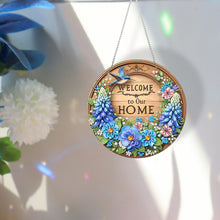 Load image into Gallery viewer, Acrylic Special Shape Welcome Home Diamond Painting Pendants for Home Decor
