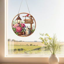 Load image into Gallery viewer, Acrylic Special Shape Welcome Home Diamond Painting Pendants for Home Decor
