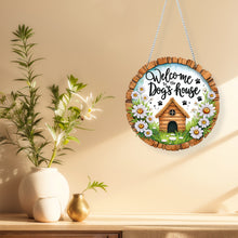 Load image into Gallery viewer, Acrylic Special Shape Dog House Diamond Painting Pendants for Home Decor
