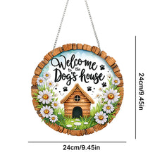 Load image into Gallery viewer, Acrylic Special Shape Dog House Diamond Painting Pendants for Home Decor
