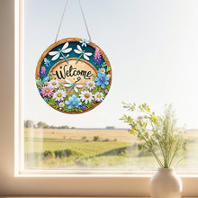 Load image into Gallery viewer, Acrylic Special Shape Welcome Diamond Painting Pendants for Home Decor
