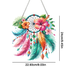Load image into Gallery viewer, Acrylic Special Shape Flowers Dreamcatcher Diamond Painting Hanging Ornaments
