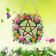 Load image into Gallery viewer, Acrylic Special Shape Pentacle Garland Diamond Painting Hanging Ornaments
