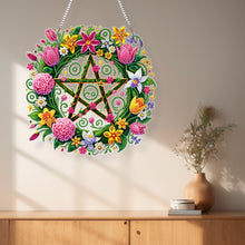 Load image into Gallery viewer, Acrylic Special Shape Pentacle Garland Diamond Painting Hanging Ornaments
