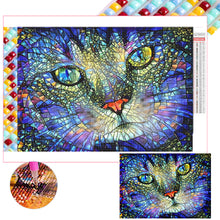 Load image into Gallery viewer, Diamond Painting - Full Square - Kitten glass art (70*50CM)
